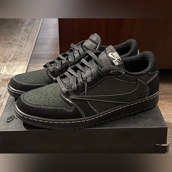 Nike Travis Scott x Air Jordan 1 Low OG - DM7866-162 Phantom Black - sz 11 or 12 - Picture 2 of 16
